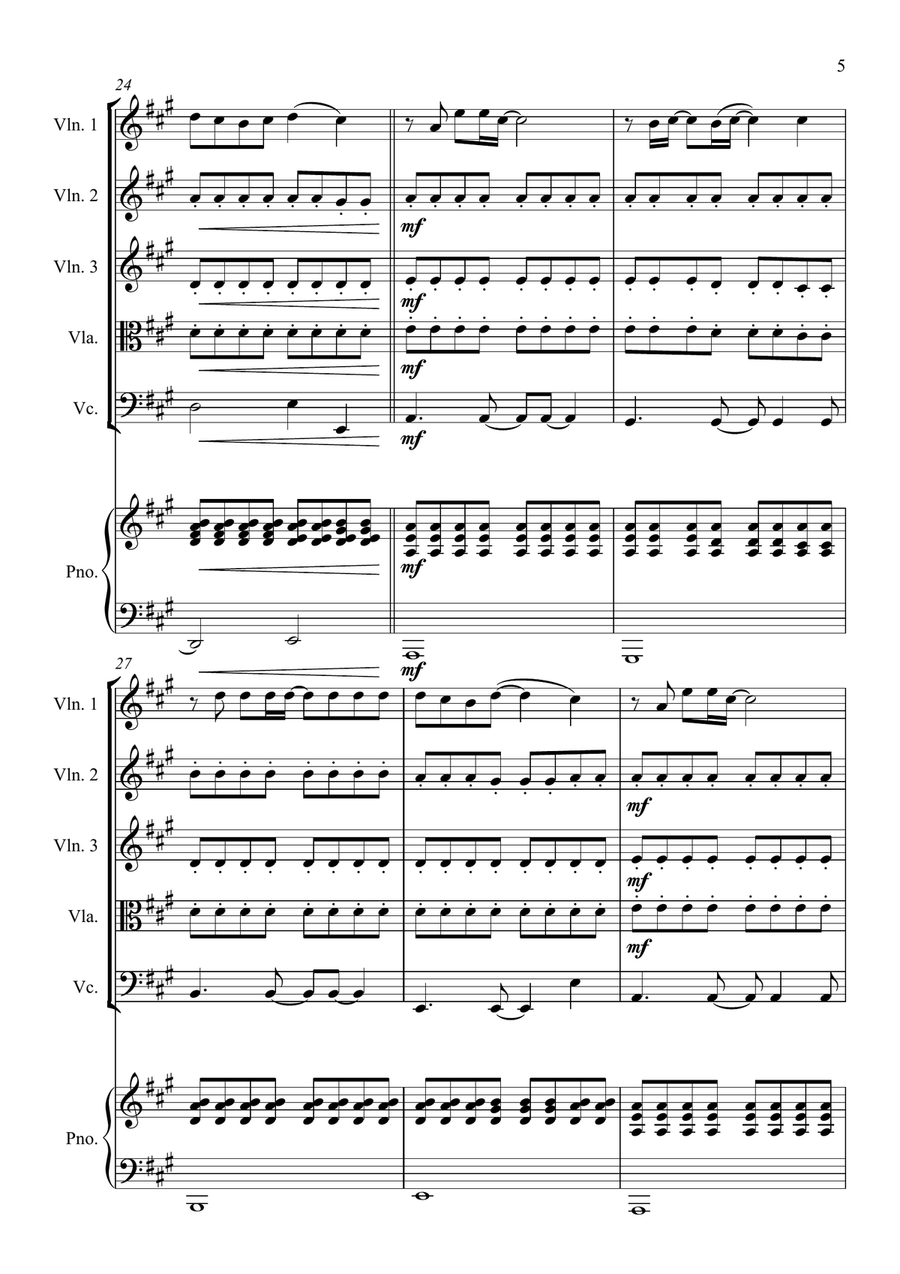 Somewhere Only We Know Somewhere Only We Know String Quartet scores gallery preview page 5