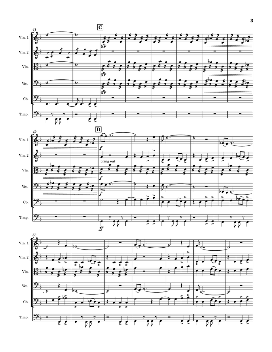 Assassin's Creed III Main Title String Orchestra scores gallery preview page 3