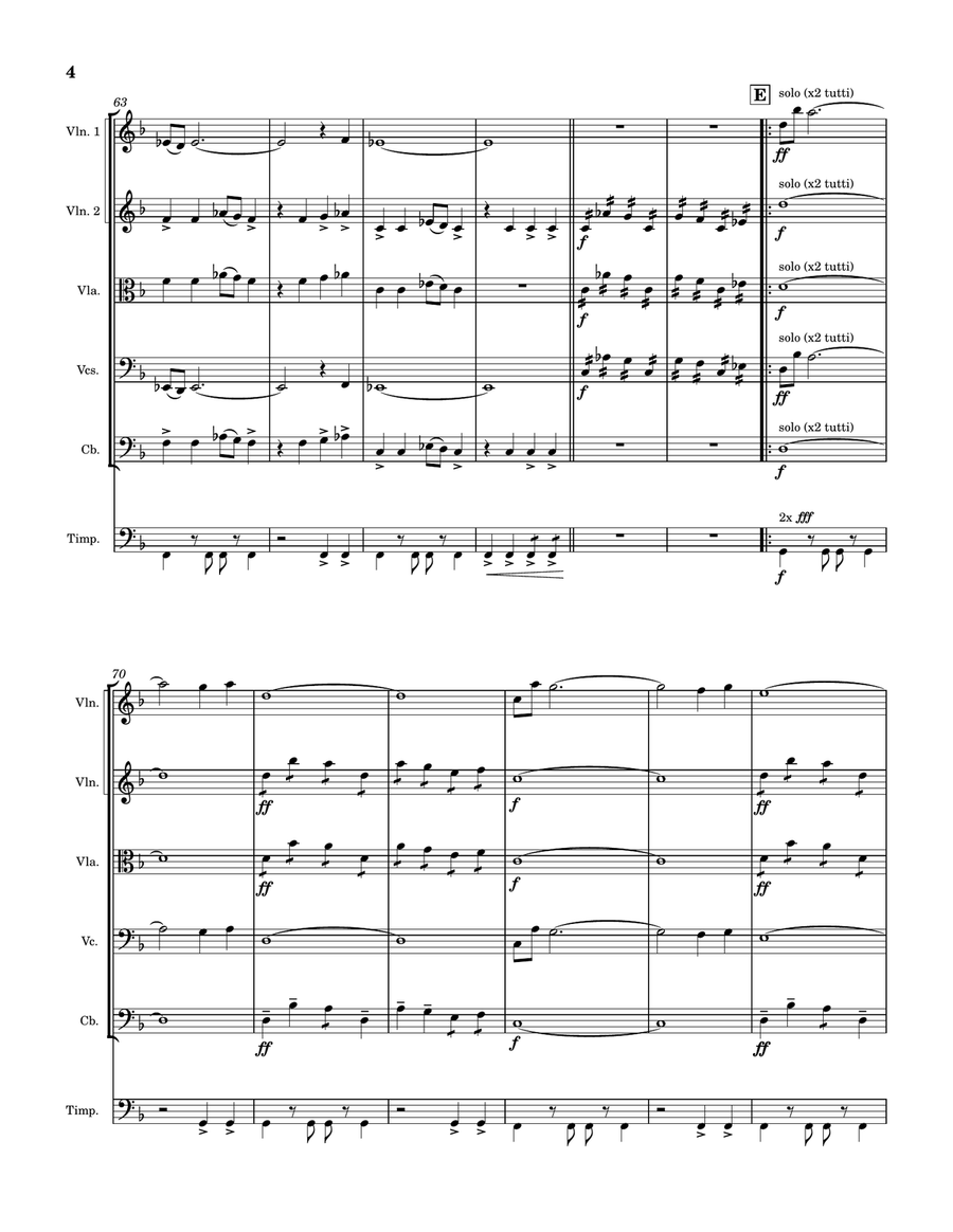 Assassin's Creed III Main Title String Orchestra scores gallery preview page 4