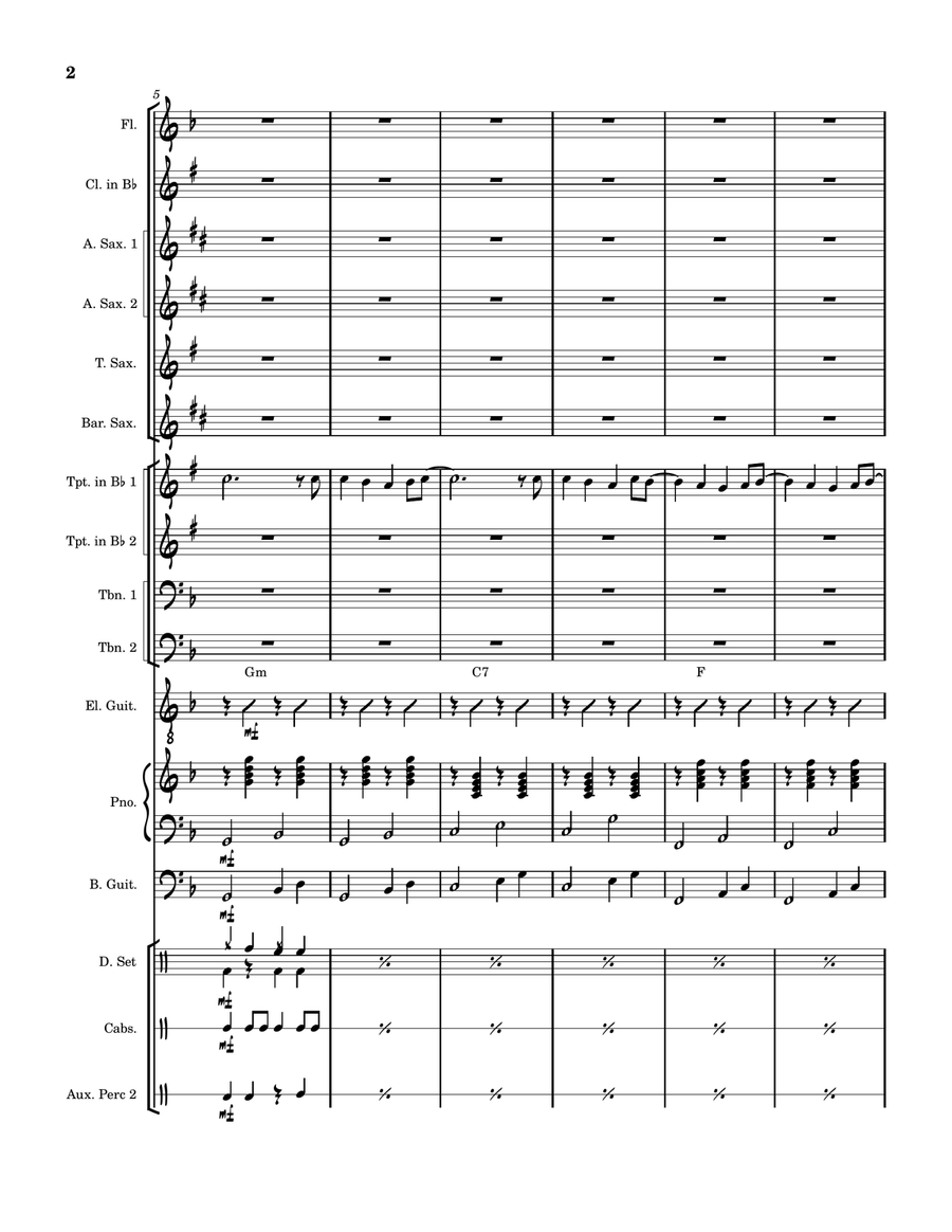Nunca Es Suficiente Nunca Es Suficiente Jazz Ensemble scores gallery preview page 2