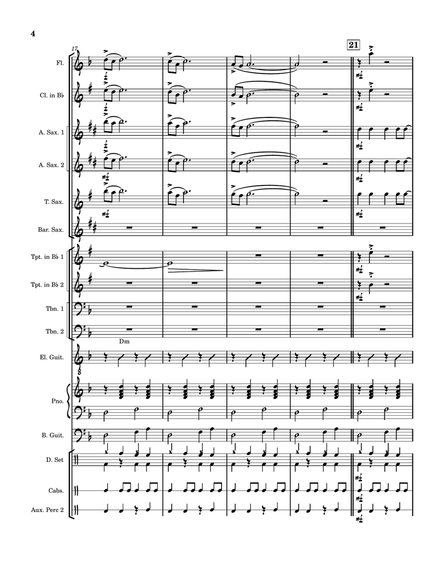 Nunca Es Suficiente Nunca Es Suficiente Jazz Ensemble scores gallery preview page 4