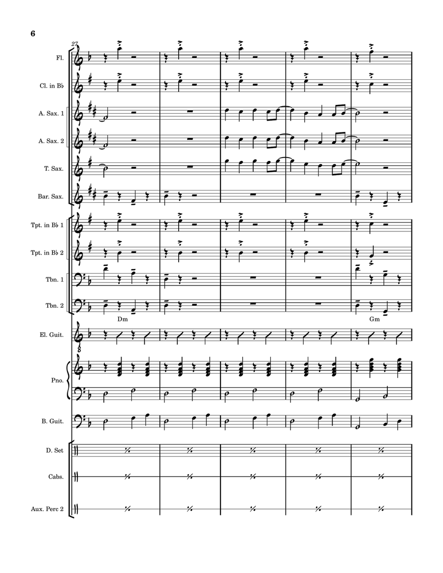 Nunca Es Suficiente Nunca Es Suficiente Jazz Ensemble scores gallery preview page 6