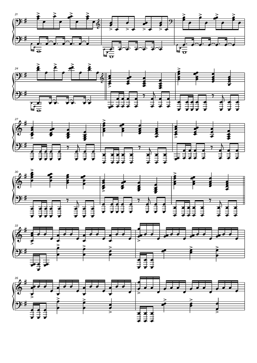 Time Inception niveau 1 Time Inception niveau 1 Easy Piano scores gallery preview page 2