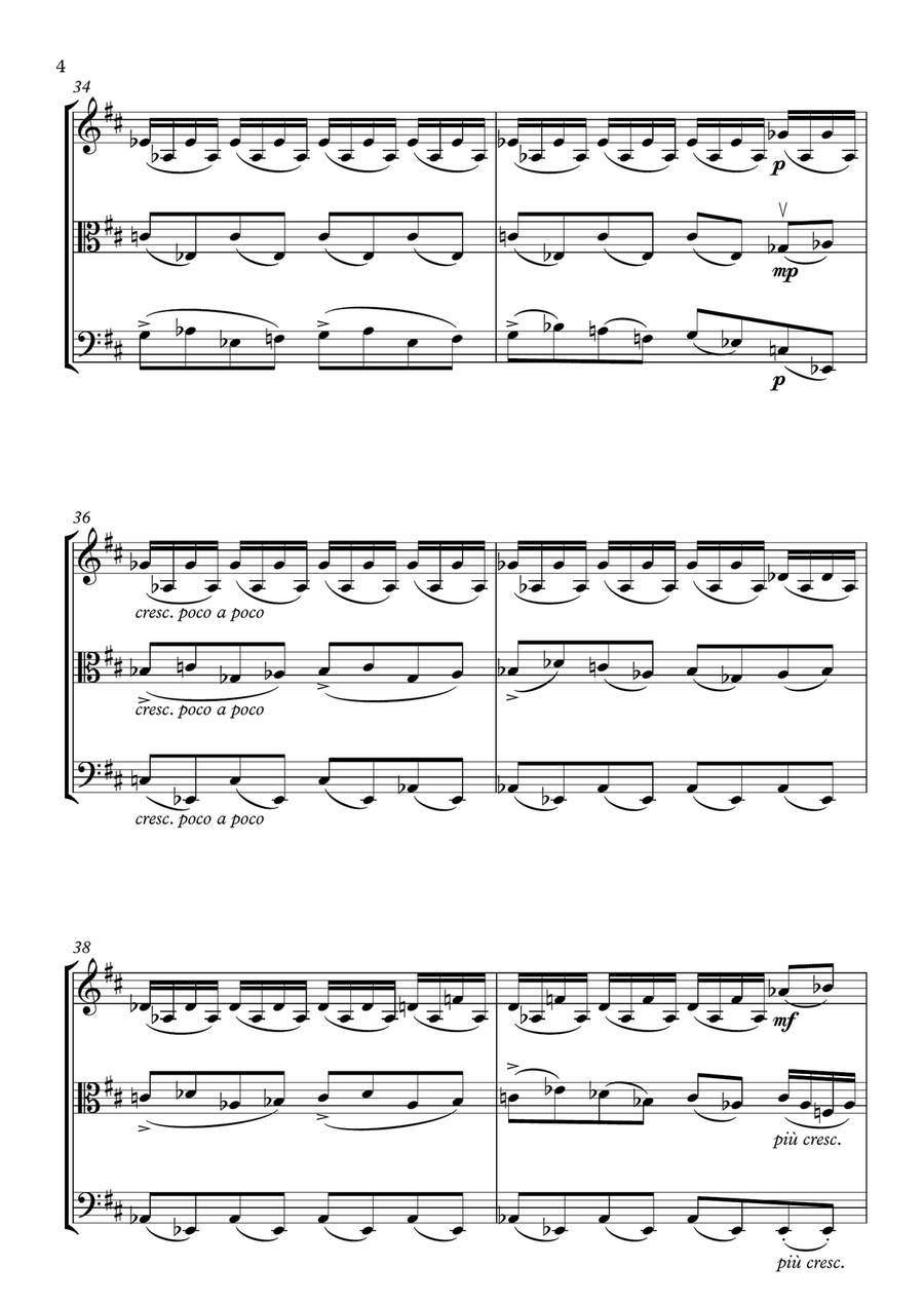 The Wedding Day at Troldhaugen String Trio scores gallery preview page 4