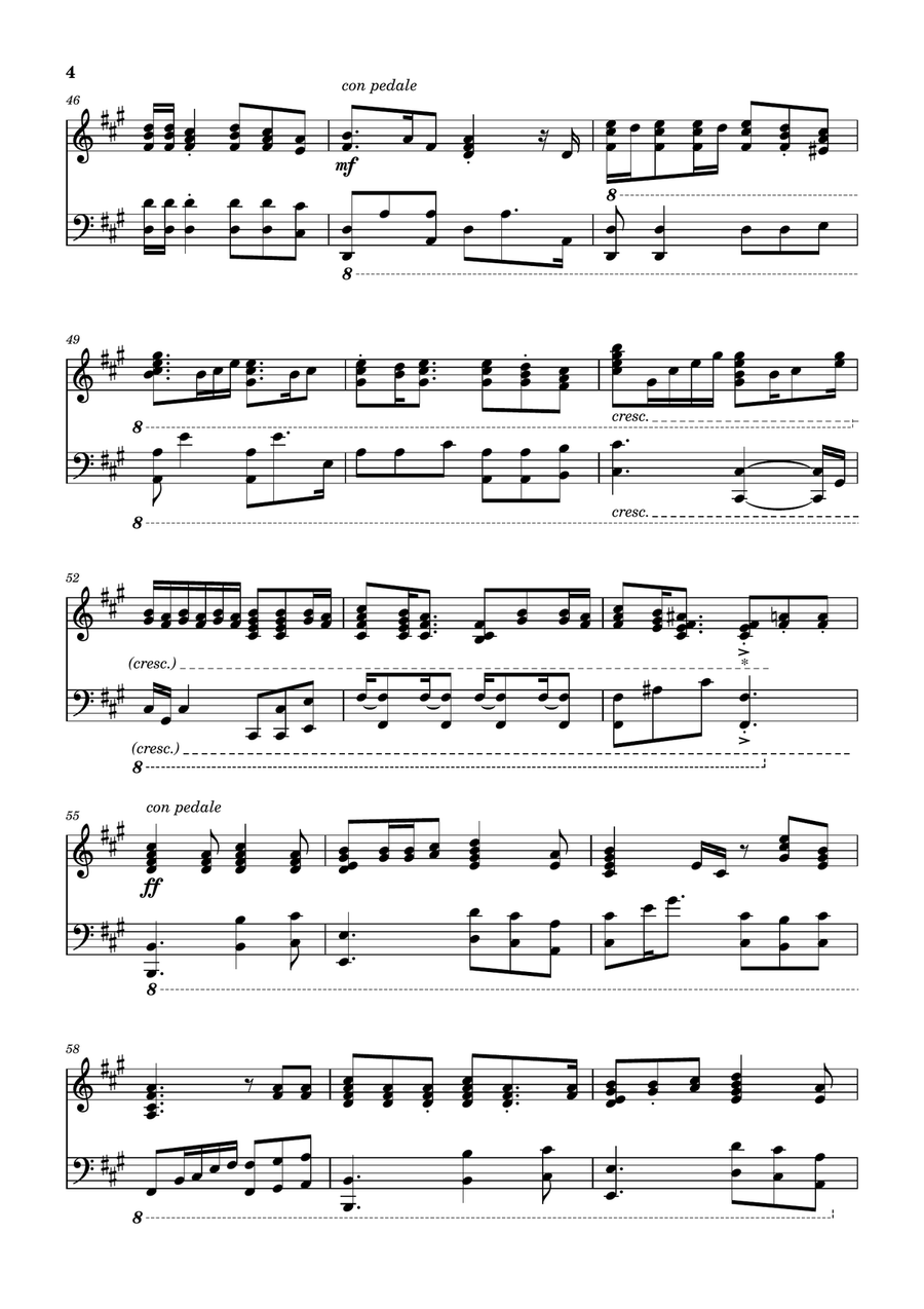 Die With A Smile Die With A Smile Piano Solo scores gallery preview page 4
