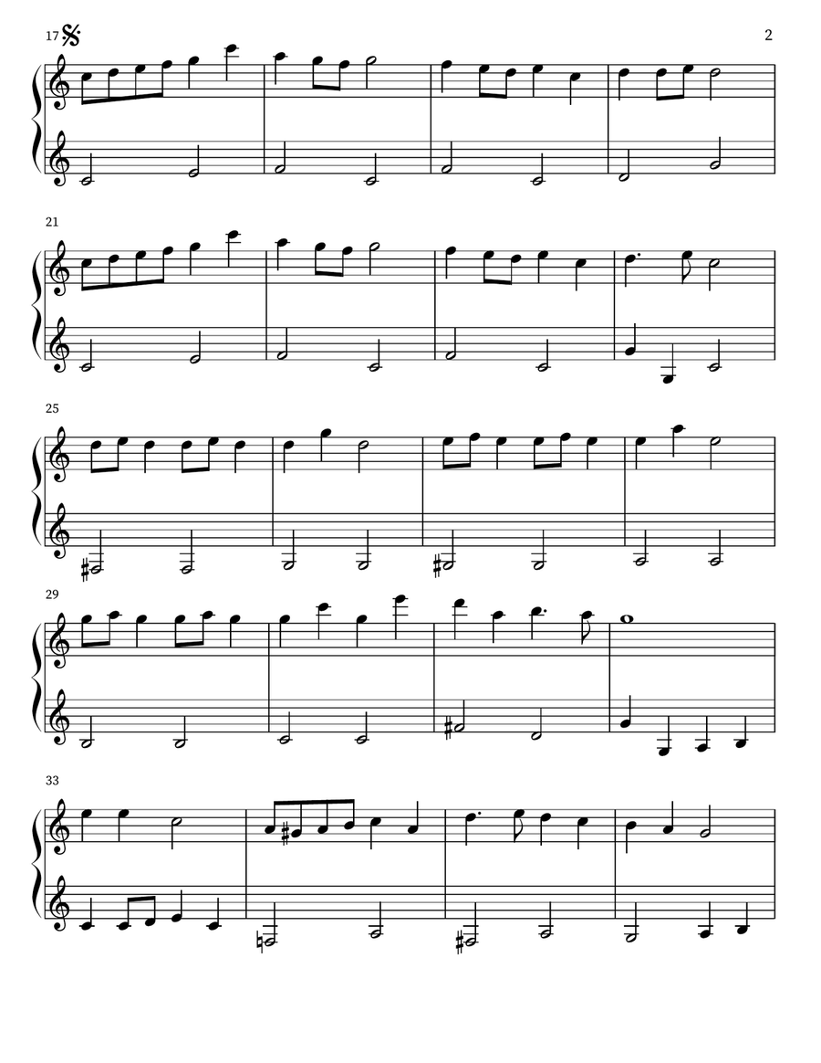 Anpanman No Maachi Anpanman No Maachi Easy Piano scores gallery preview page 2