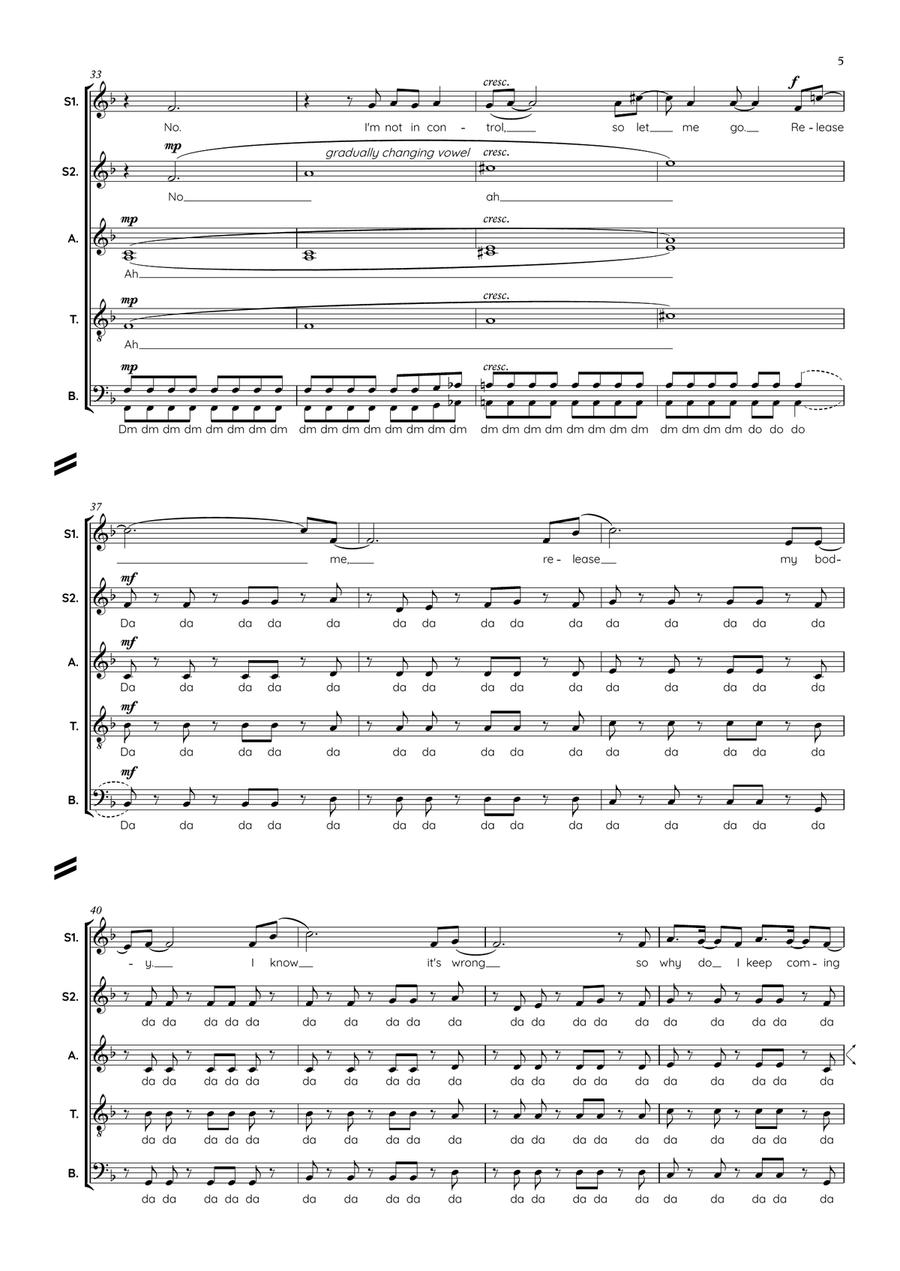 Release Me Release Me Divisi scores gallery preview page 5