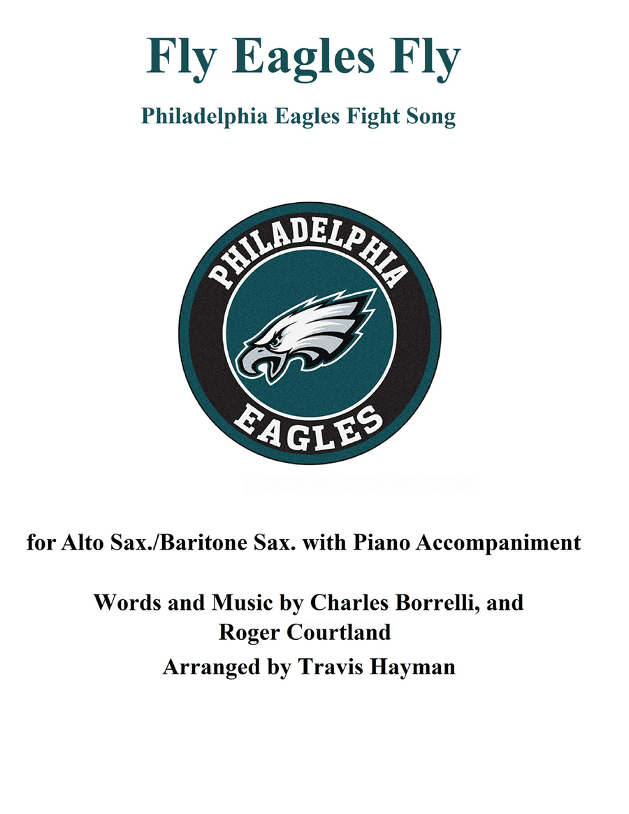 Fly Eagles Fly - for Alto Sax./Baritone Sax. with Piano Accompaniment Baritone Saxophone scores gallery preview page 1
