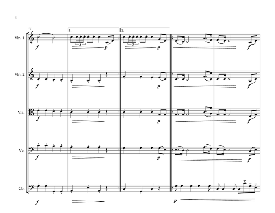 Northern Mariana Islands Local Anthem for String Orchestra String Orchestra scores gallery preview page 4
