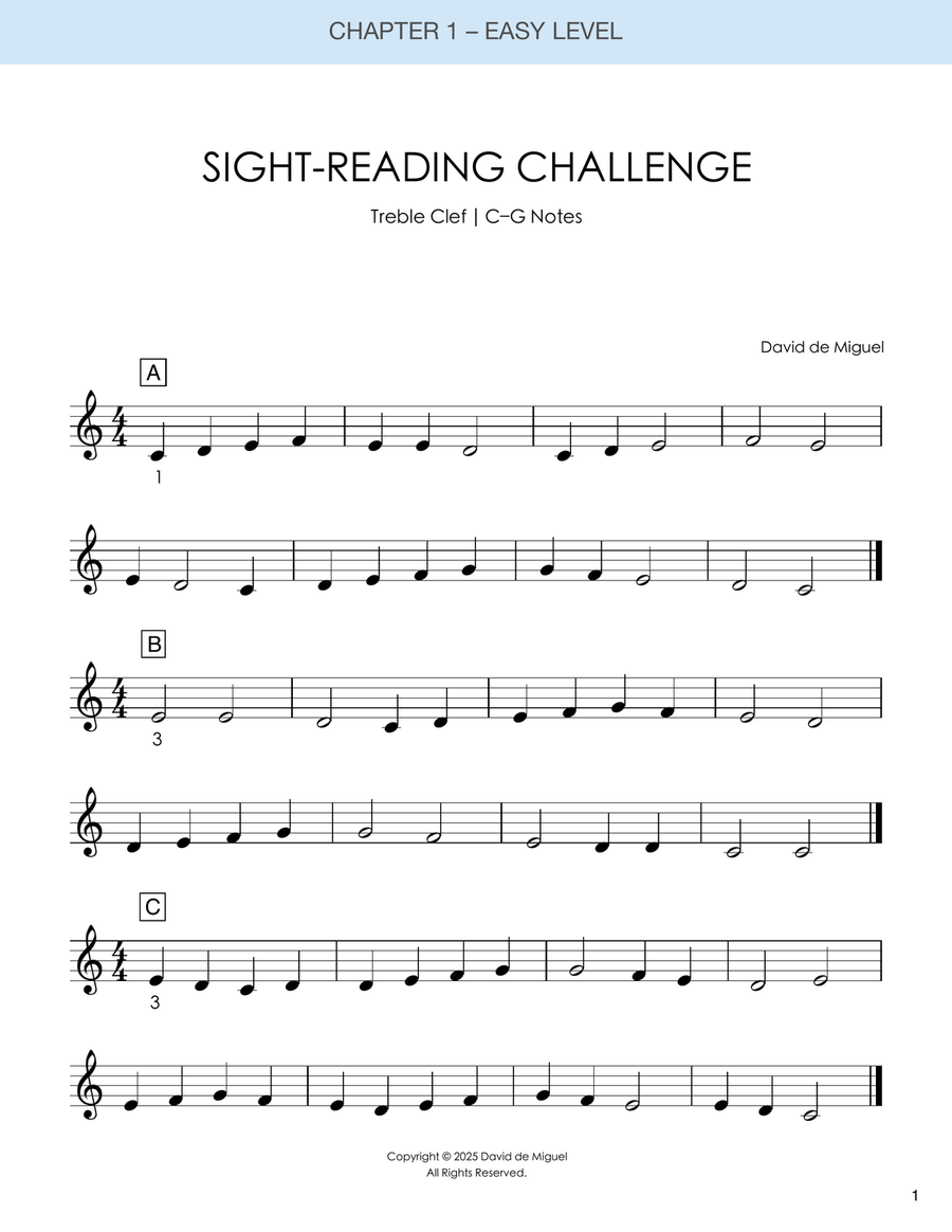 Sight-Reading Challenge For Pianists Volume 1 Piano Method scores gallery preview page 5