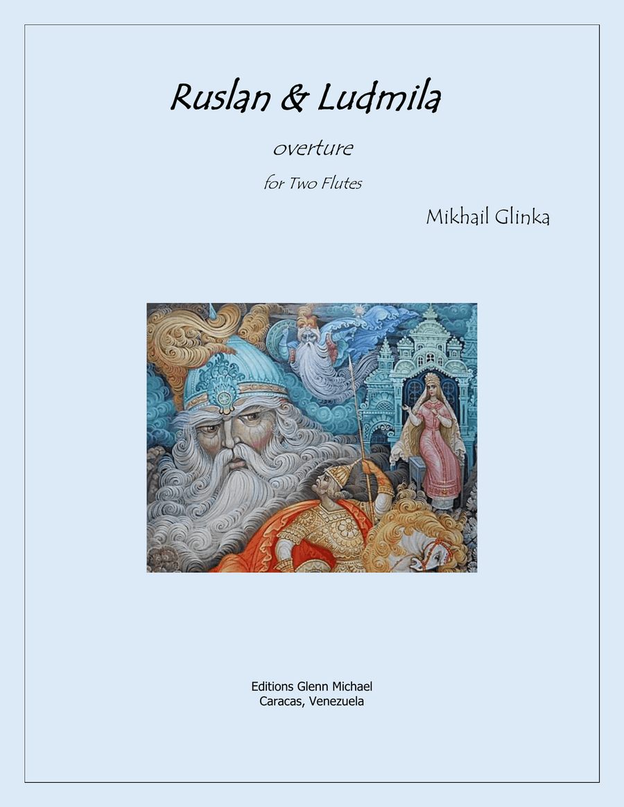Ruslan & Ludmila Overture for Two Flutes Flute Duet scores gallery preview page 1
