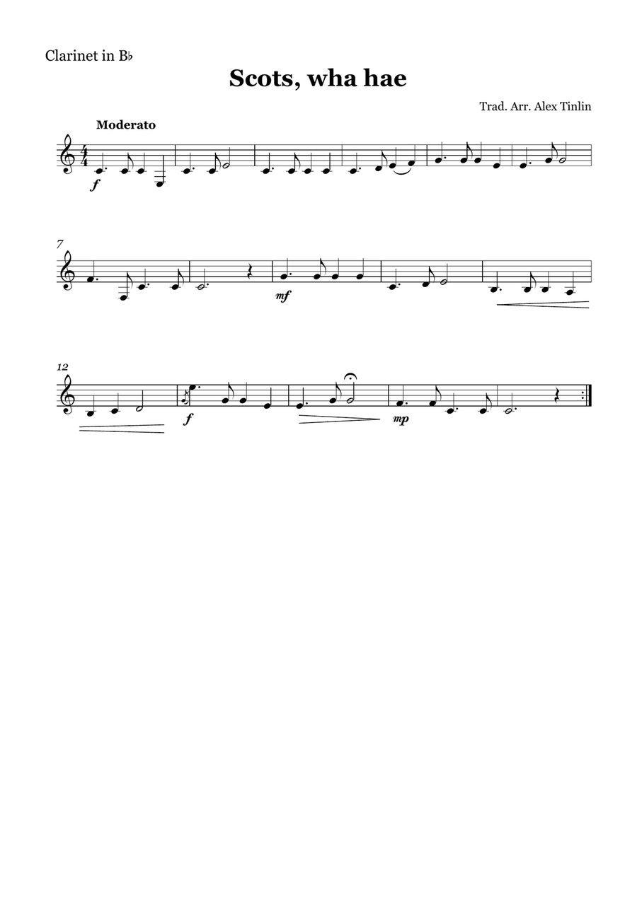 Scots, Wha Hae Scots, Wha Hae Woodwind Quartet scores gallery preview page 3
