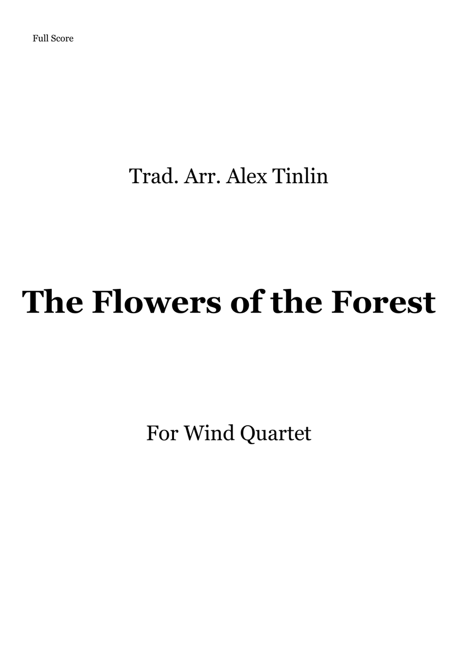 The Flowers of the Forest Woodwind Quartet scores gallery preview page 1