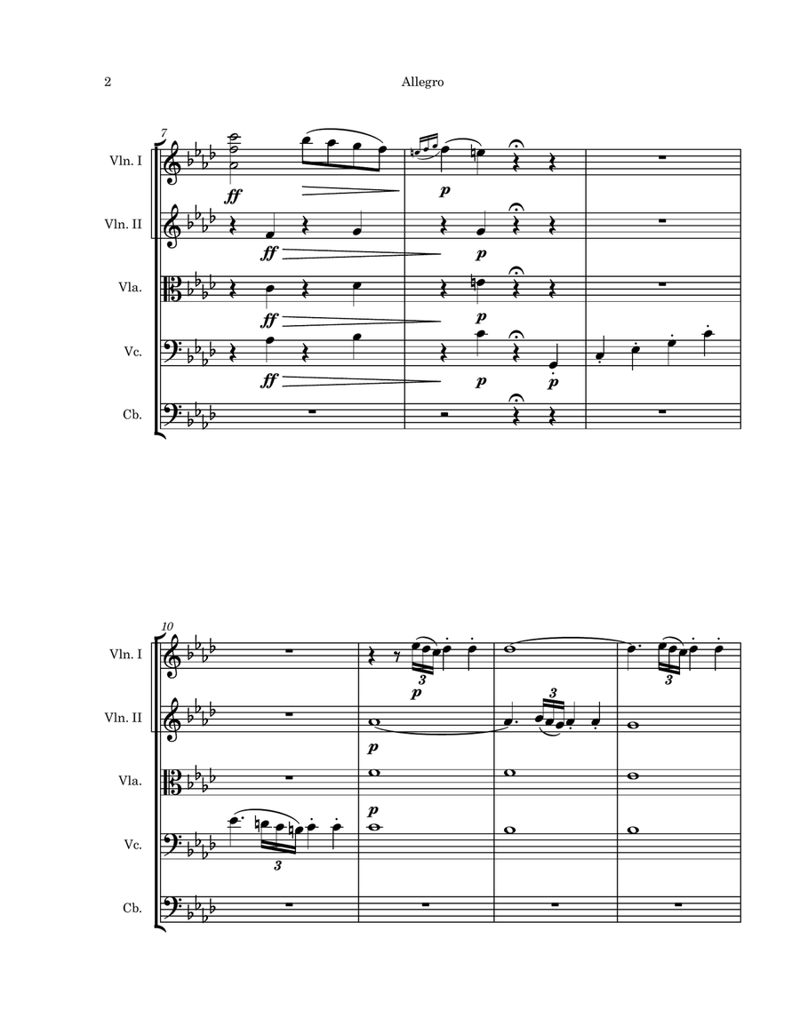Piano Sonata No. 1 in f minor, Op. 2, No. 1 String Orchestra scores gallery preview page 4