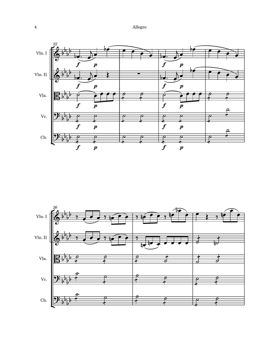 Piano Sonata No. 1 in f minor, Op. 2, No. 1 String Orchestra scores gallery preview page 6