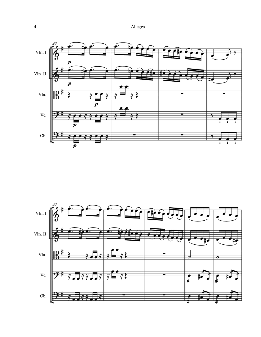 Piano Sonata No. 10 in G Major, Op. 14, No. 2 String Orchestra scores gallery preview page 6