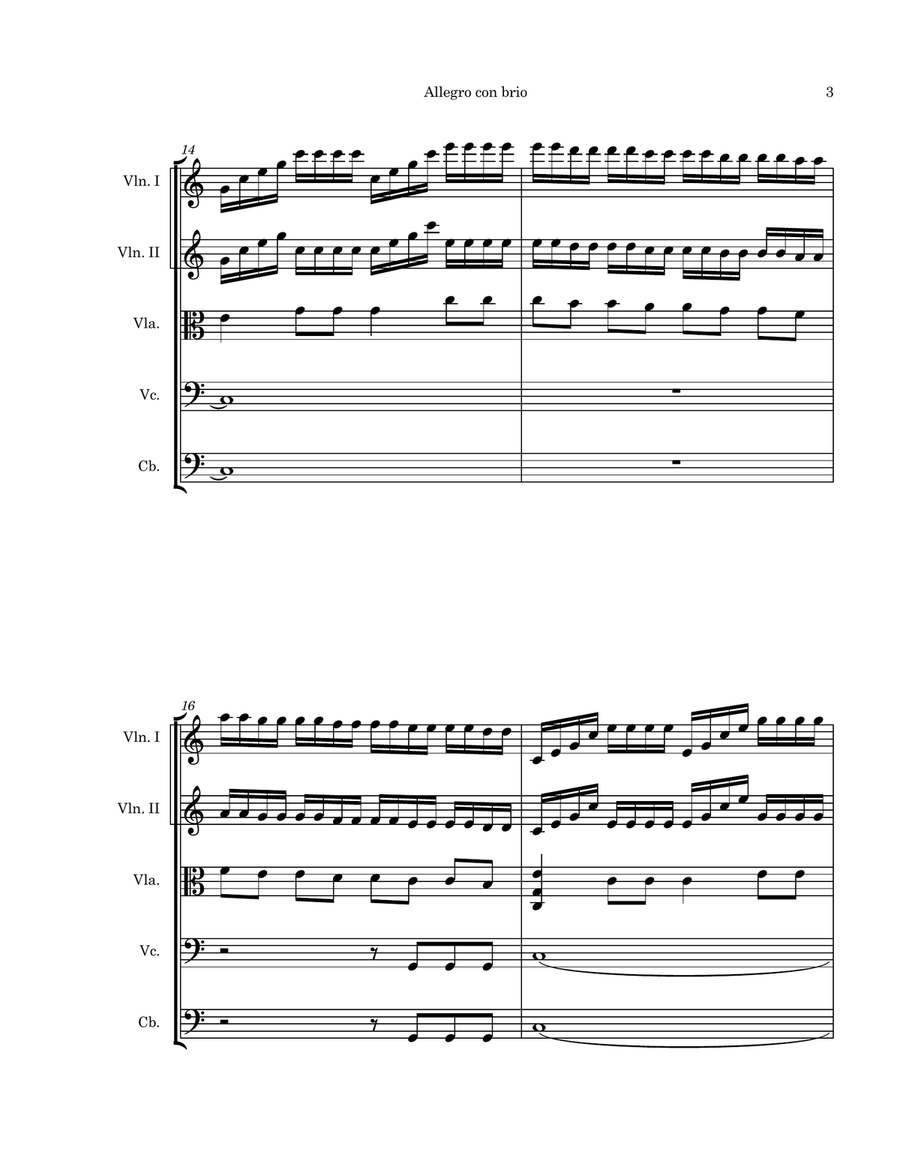Piano Sonata No. 3 in C Major, Op. 2, No. 3 String Orchestra scores gallery preview page 5