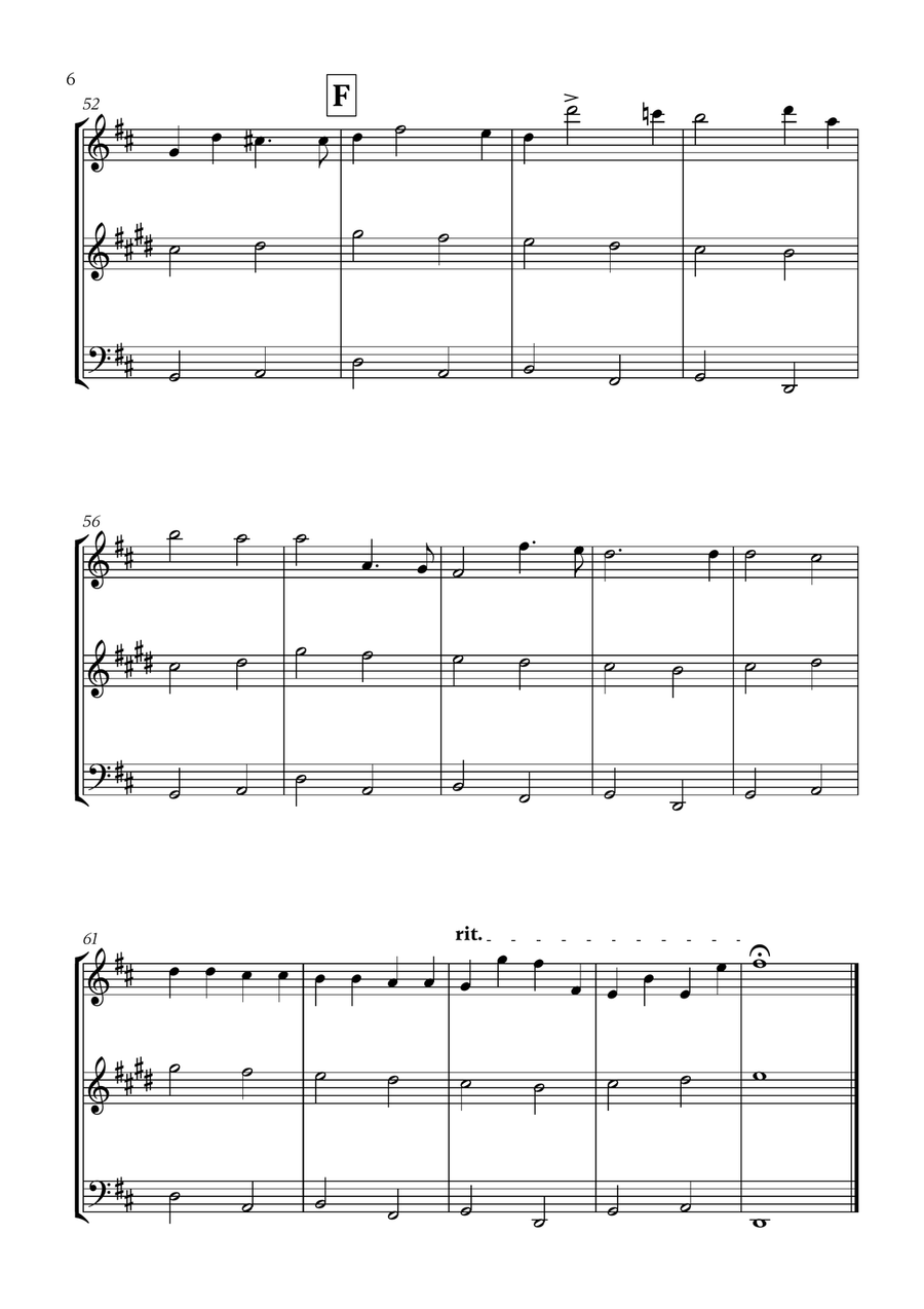 Pachelbel - Canon in D (for Oboe, Clarinet and Cello) Small Ensemble scores gallery preview page 6