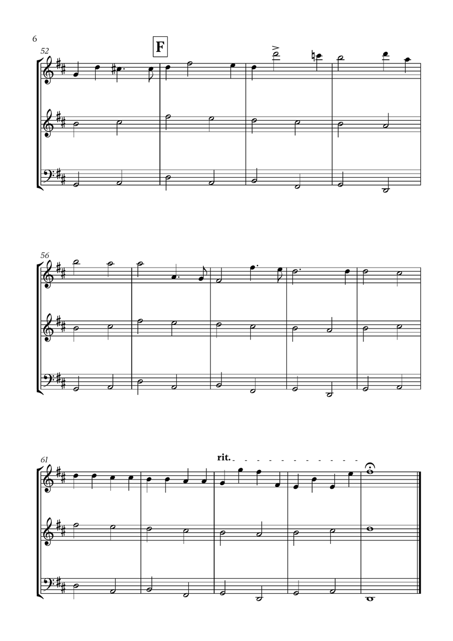 Pachelbel - Canon in D (for Oboe, Violin and Cello) Small Ensemble scores gallery preview page 6