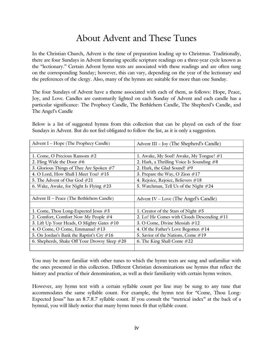 Hymns for Advent Harp scores gallery preview page 5