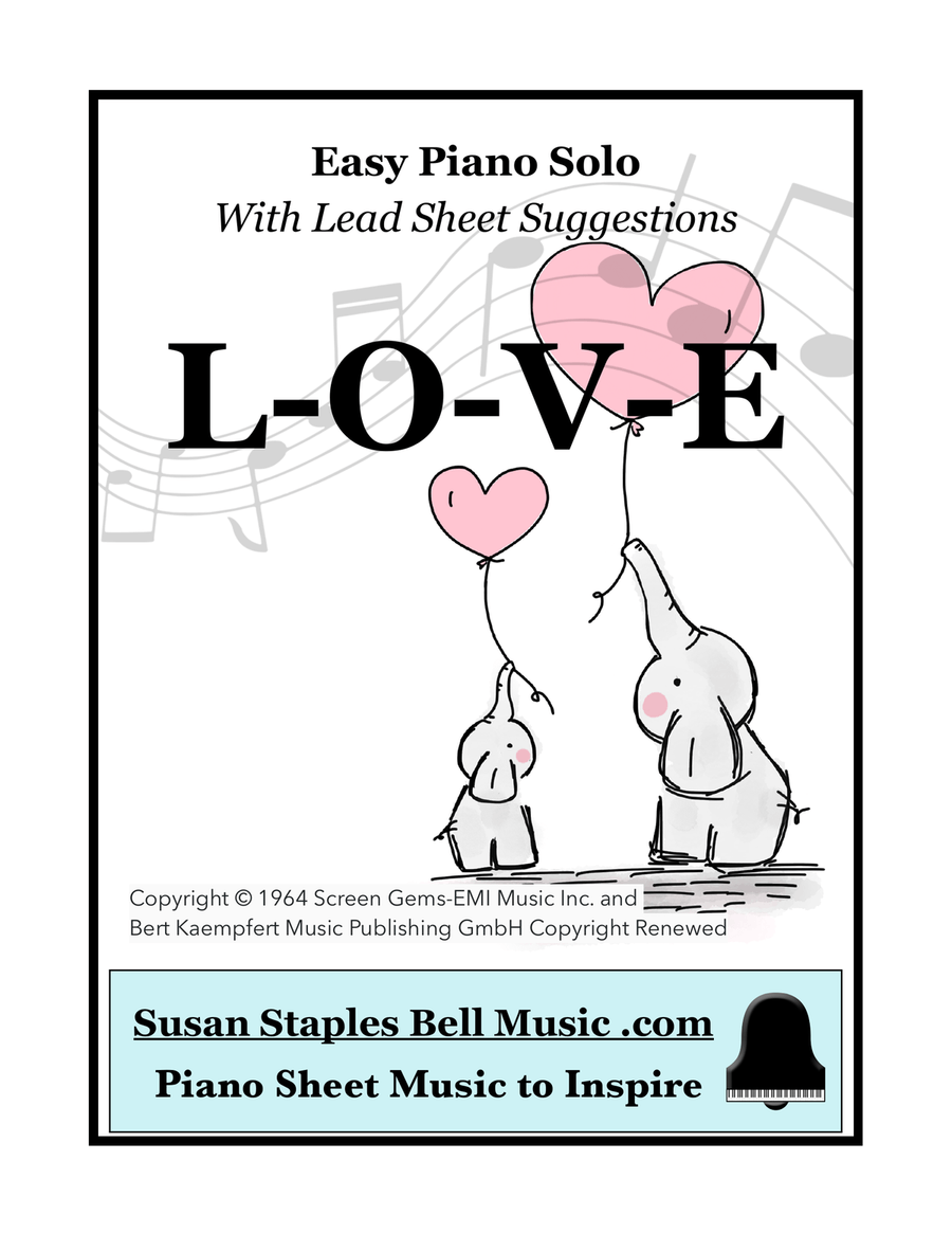 L-O-V-E Piano, Vocal scores gallery preview page 1