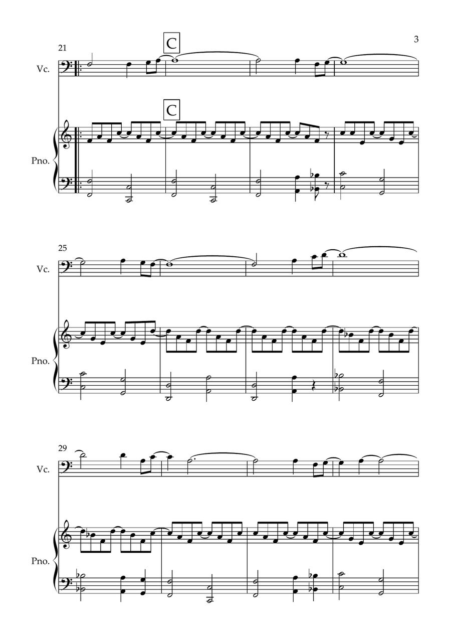 Take Me Home, Country Roads Piano scores gallery preview page 3