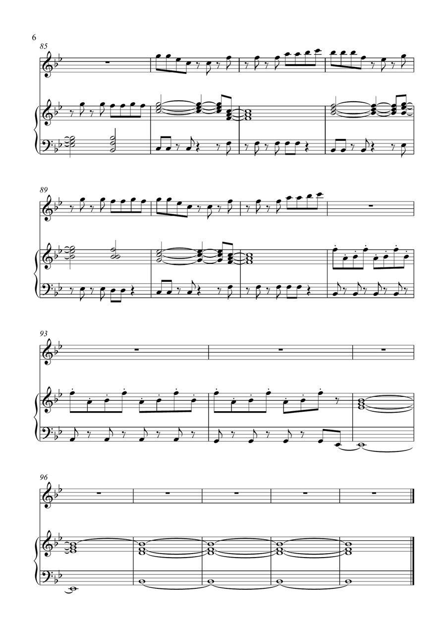 Take On Me Take On Me Flute Solo scores gallery preview page 6