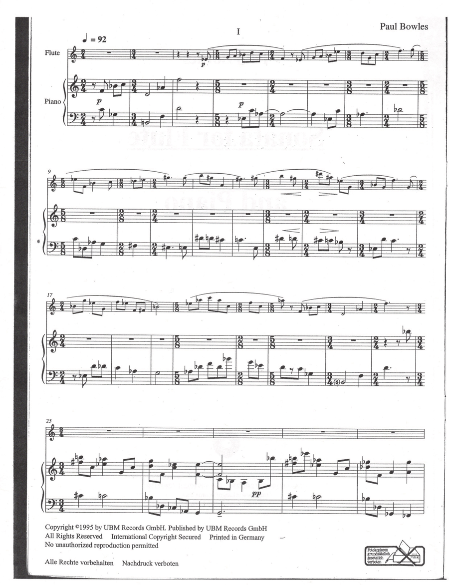 Sonata for Flute and Piano Flute Duet scores gallery preview page 2
