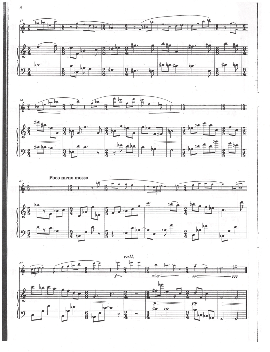Sonata for Flute and Piano Flute Duet scores gallery preview page 4