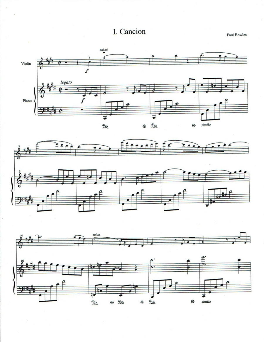 Sonata for Violin and Piano String Duet scores gallery preview page 1