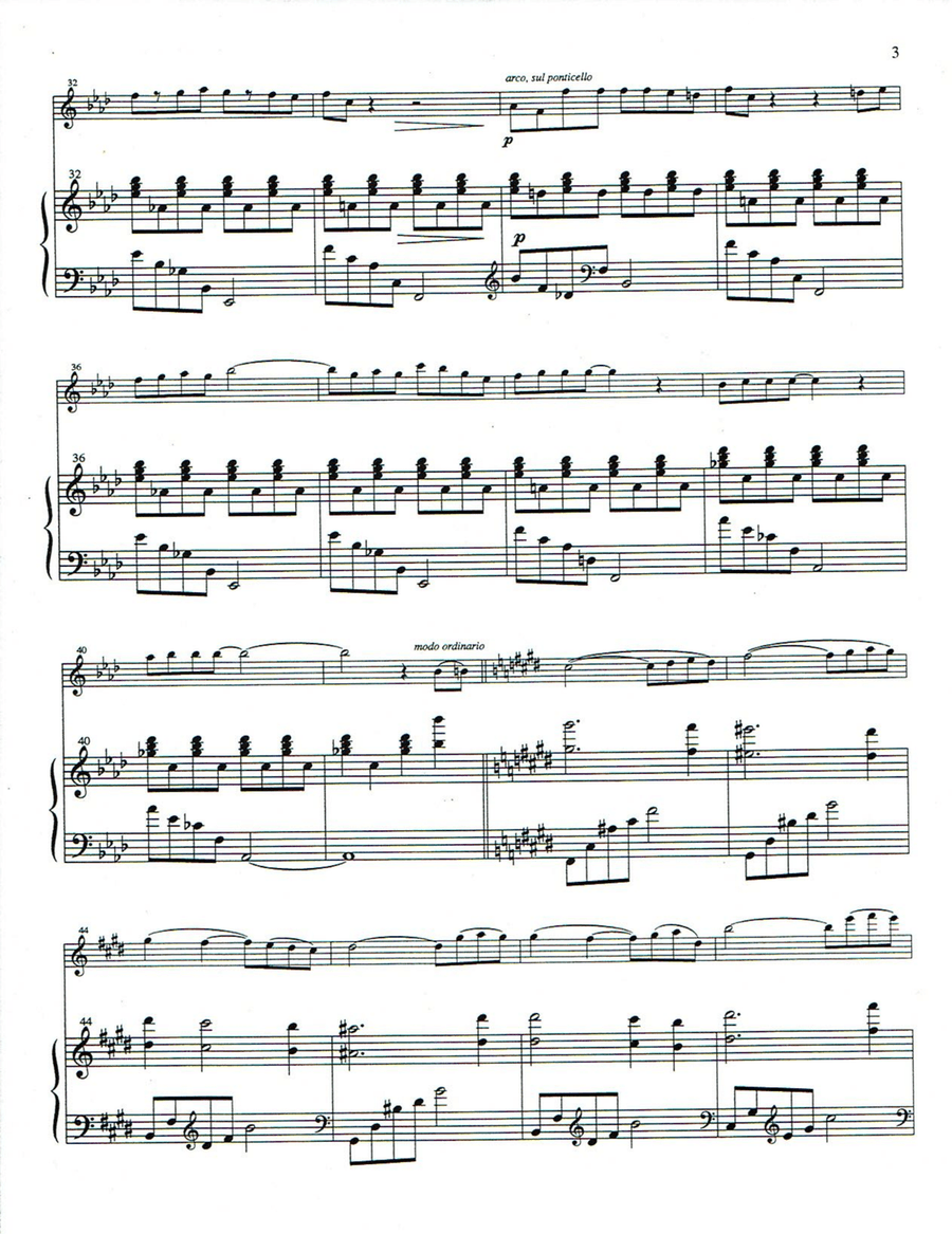 Sonata for Violin and Piano String Duet scores gallery preview page 3