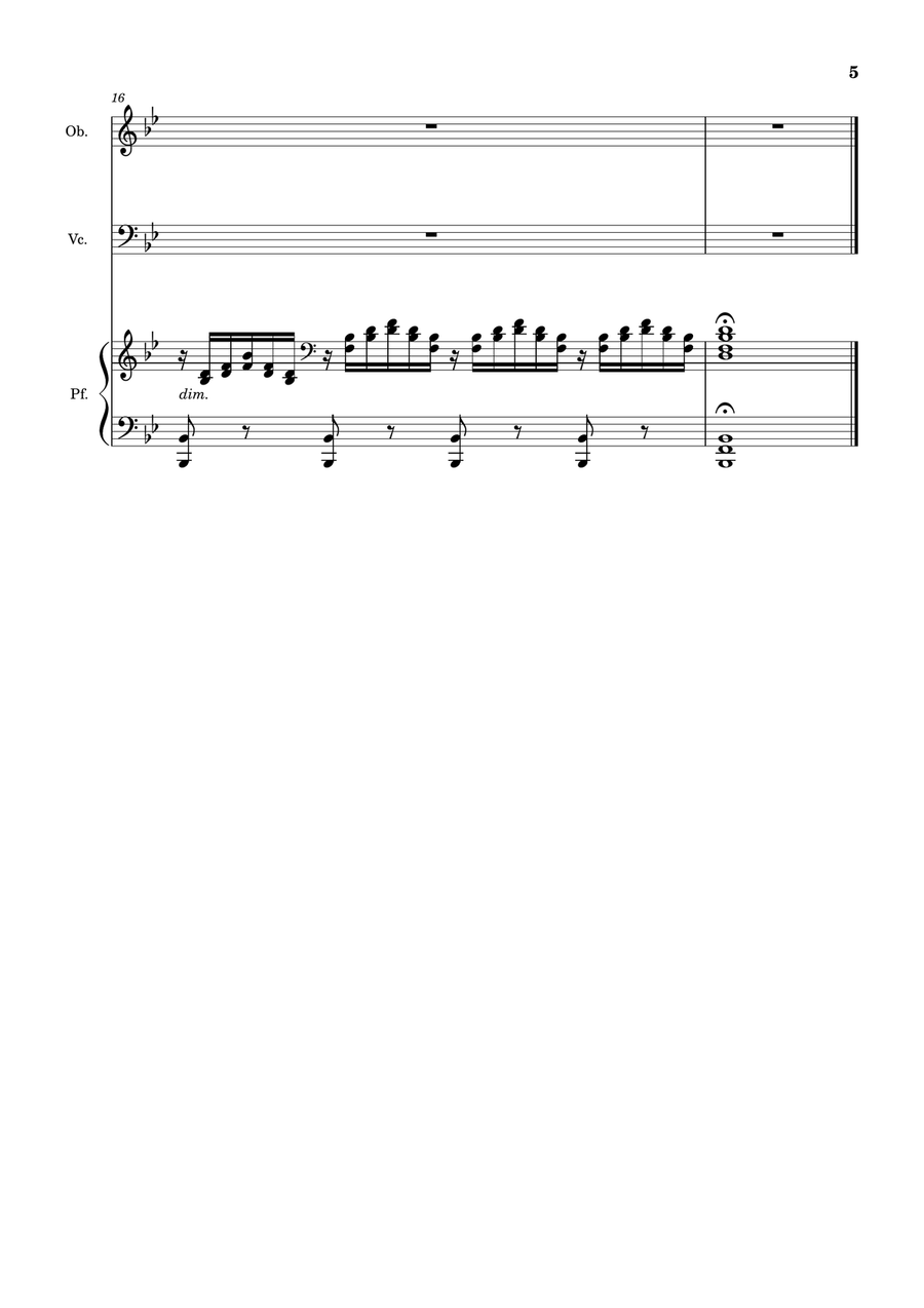 Ave Maria by F. Schubert – Oboe, Cello and Piano. Score and Parts Small Ensemble scores gallery preview page 5