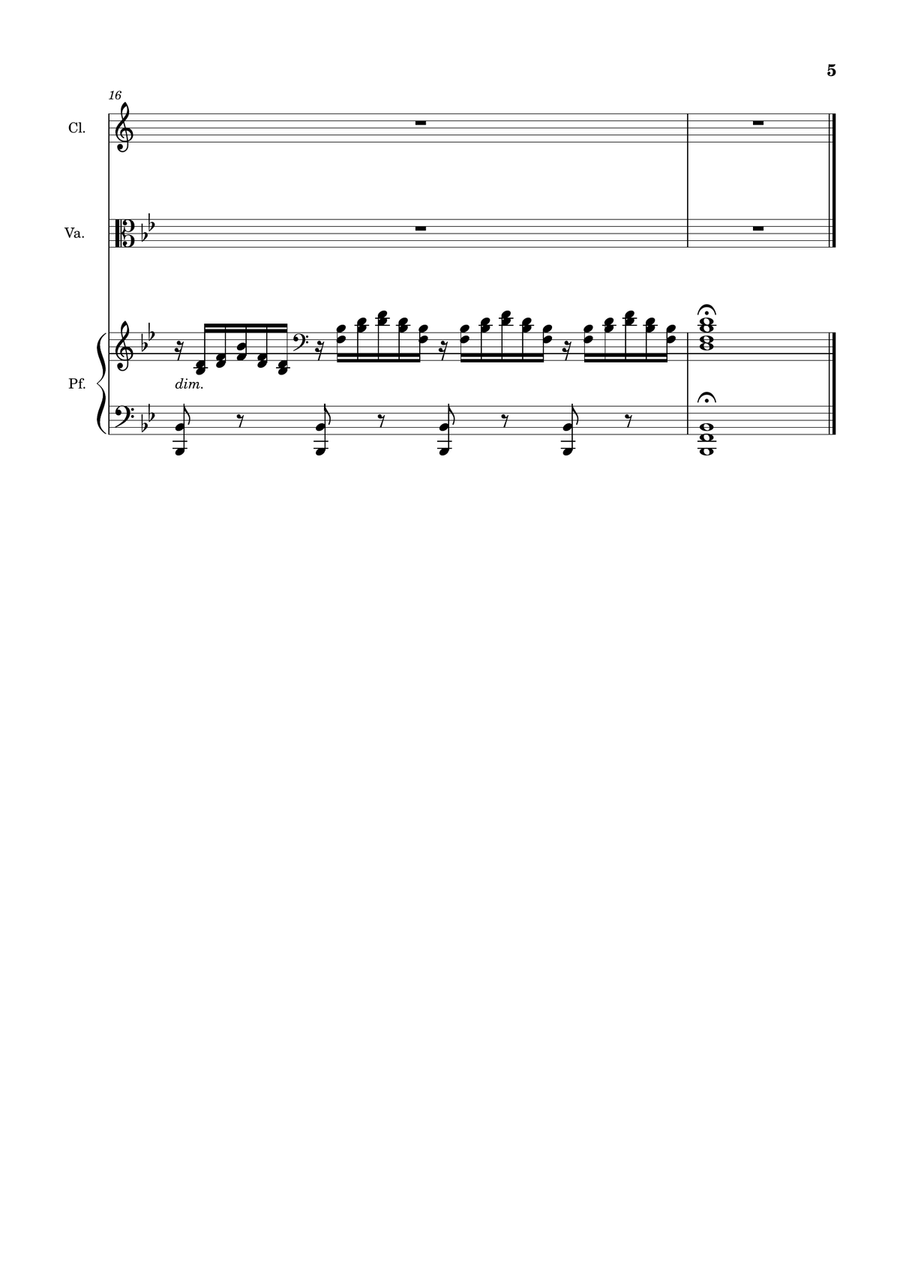 Ave Maria by F. Schubert – Clarinet, Viola and Piano. Score and Parts Small Ensemble scores gallery preview page 5