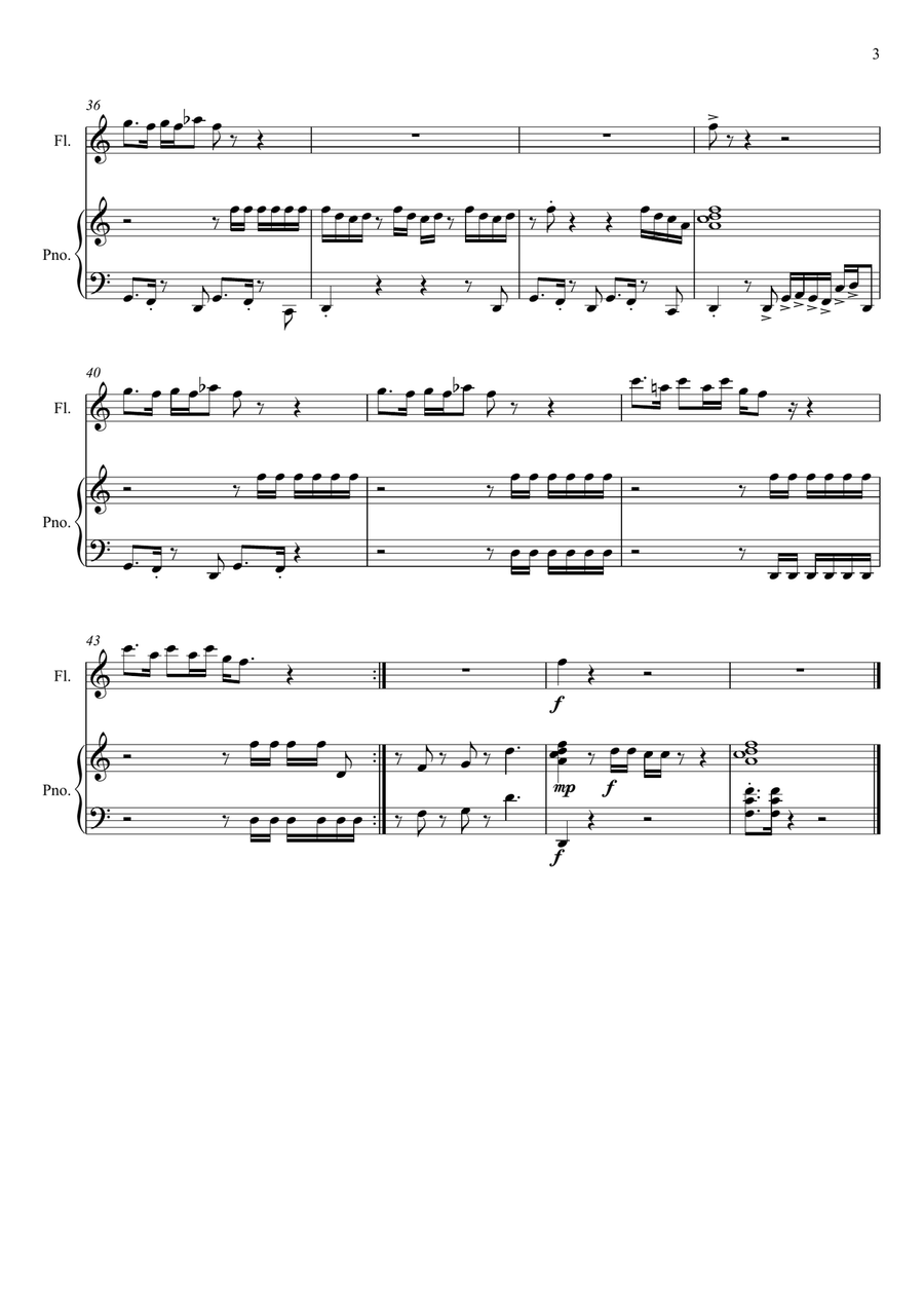 Uptown Funk Uptown Funk Flute Solo scores gallery preview page 3