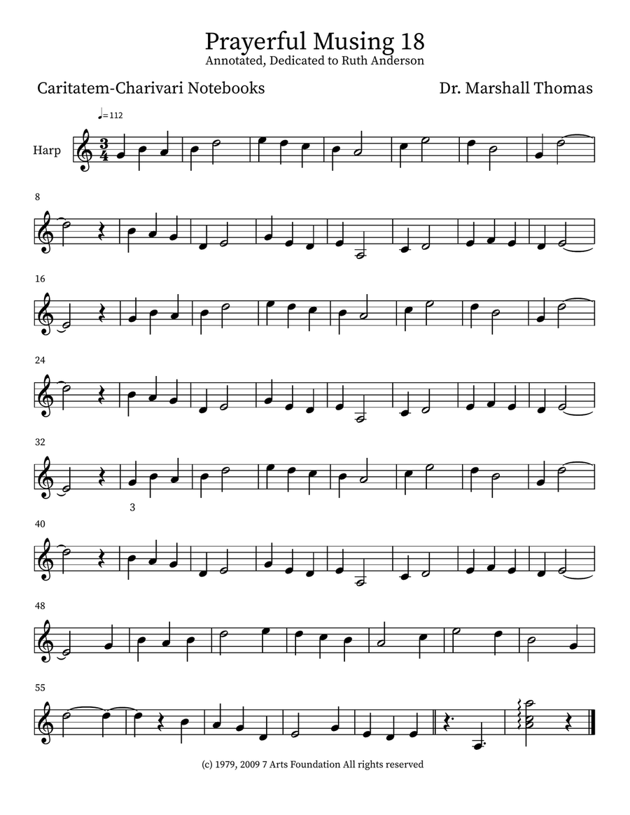 Prayerful Musing 18 Prayerful Musing 18 Small Ensemble scores gallery preview page 5