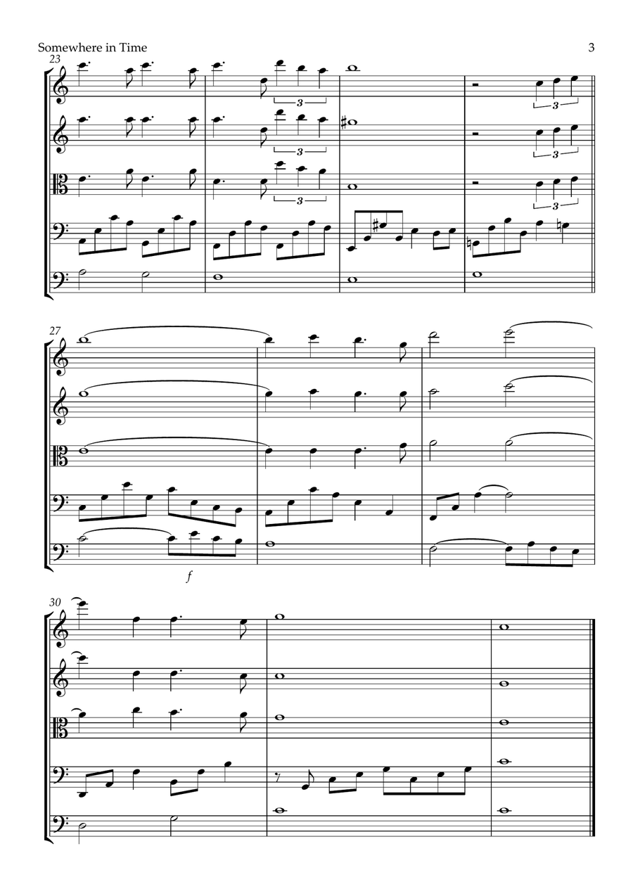 Somewhere In Time String Orchestra scores gallery preview page 3
