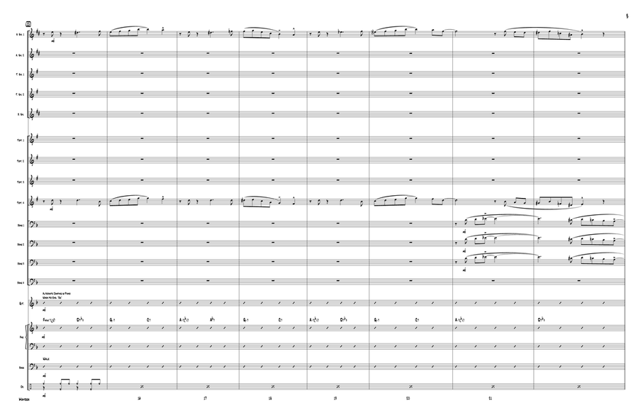 Mayreh - Score Only Jazz Ensemble scores gallery preview page 3