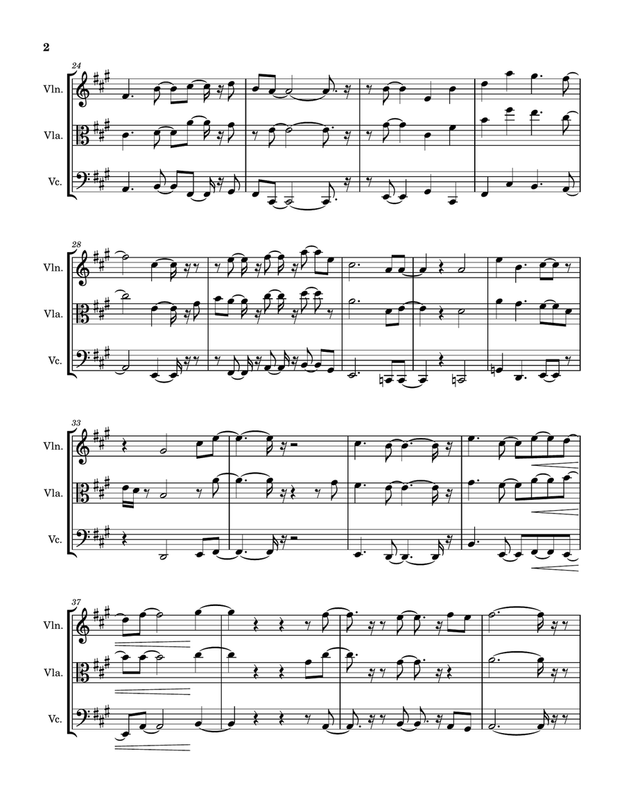 ZB9 - Score Only ZB9 - Score Only String Trio scores gallery preview page 2