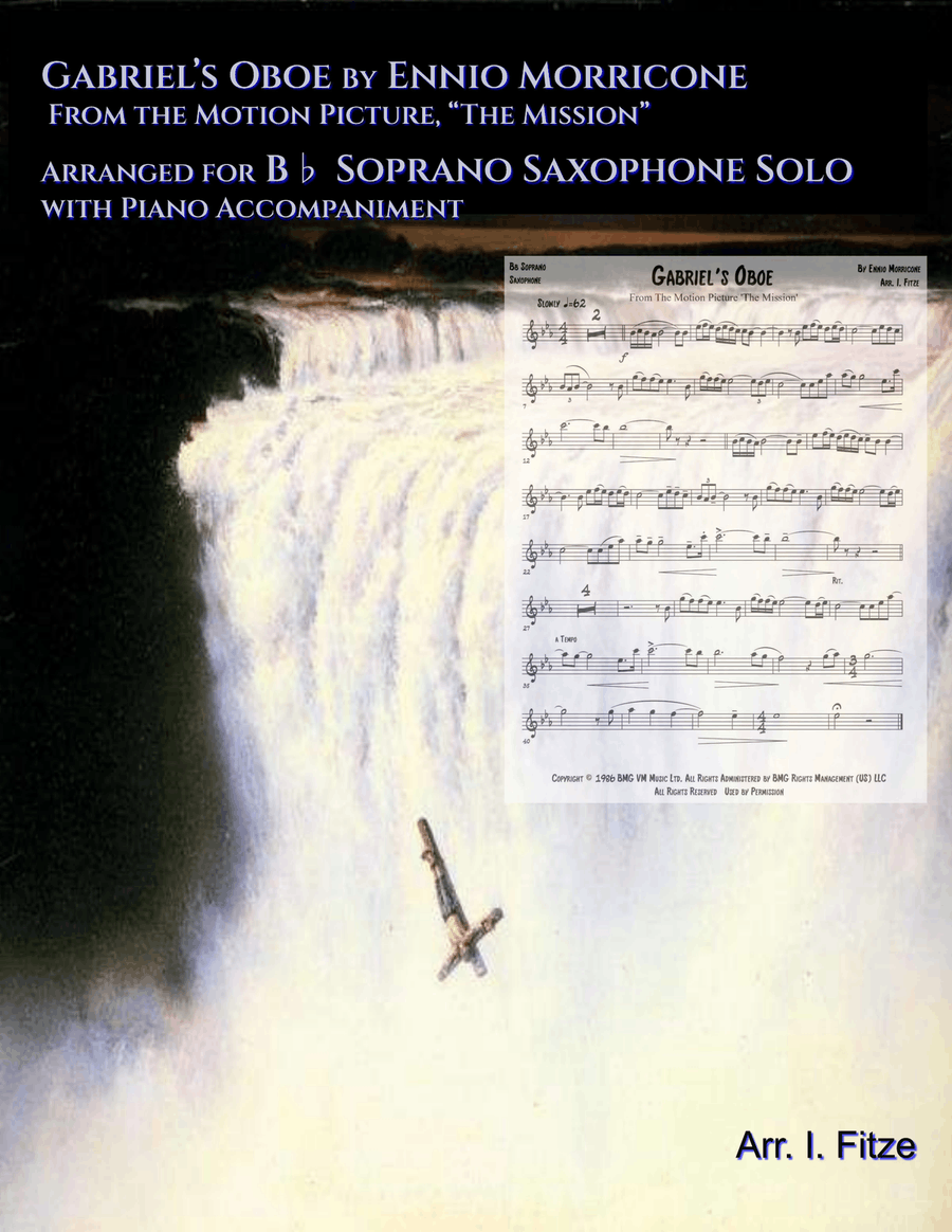 Gabriel's Oboe Gabriel's Oboe Soprano Saxophone scores gallery preview page 1