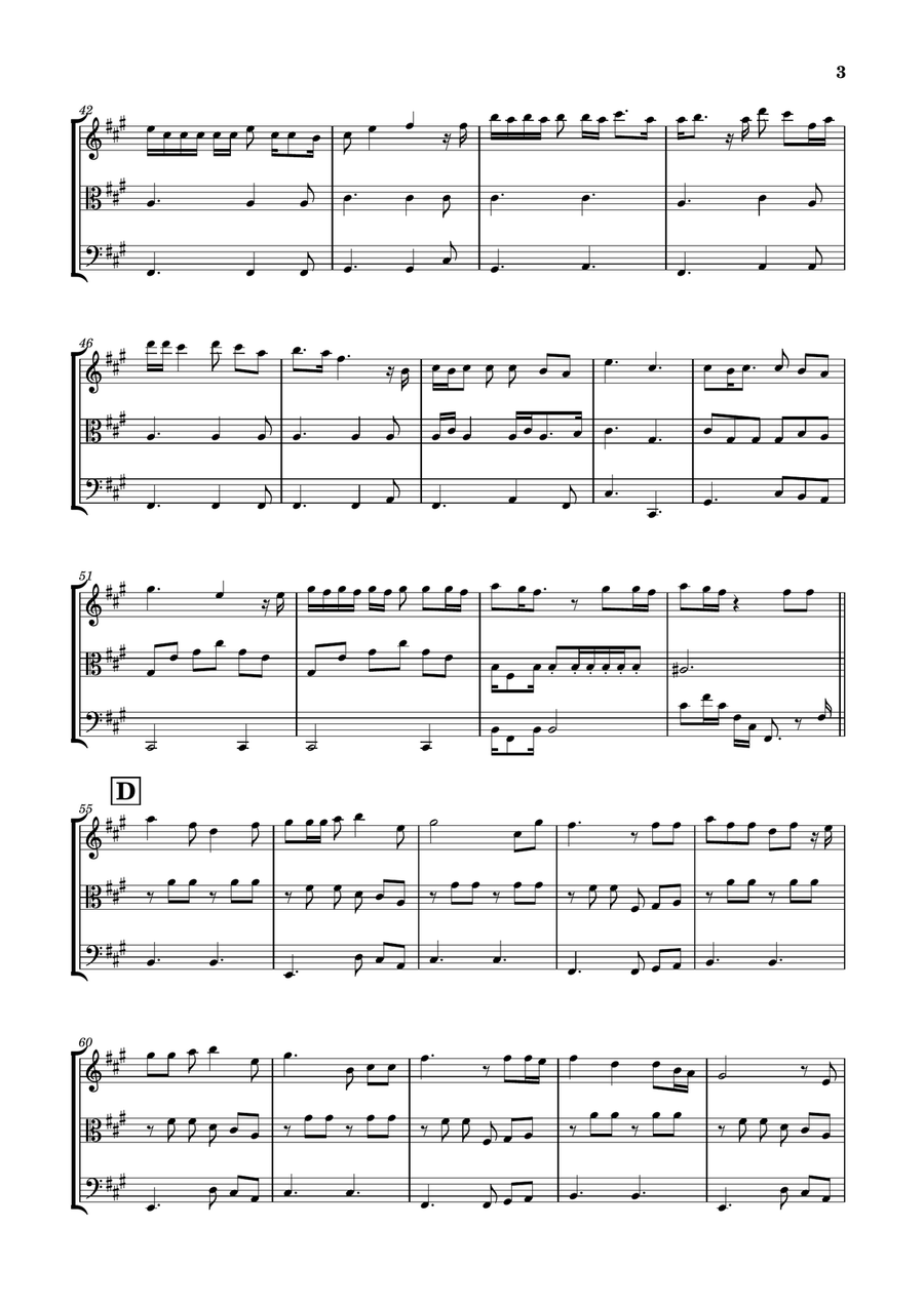 Die With A Smile String Trio scores gallery preview page 3