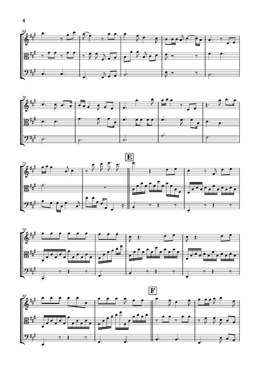 Die With A Smile String Trio scores gallery preview page 4
