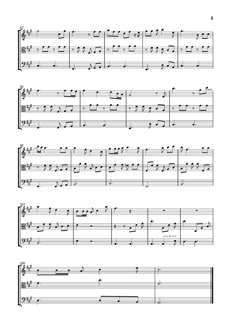 Die With A Smile String Trio scores gallery preview page 5