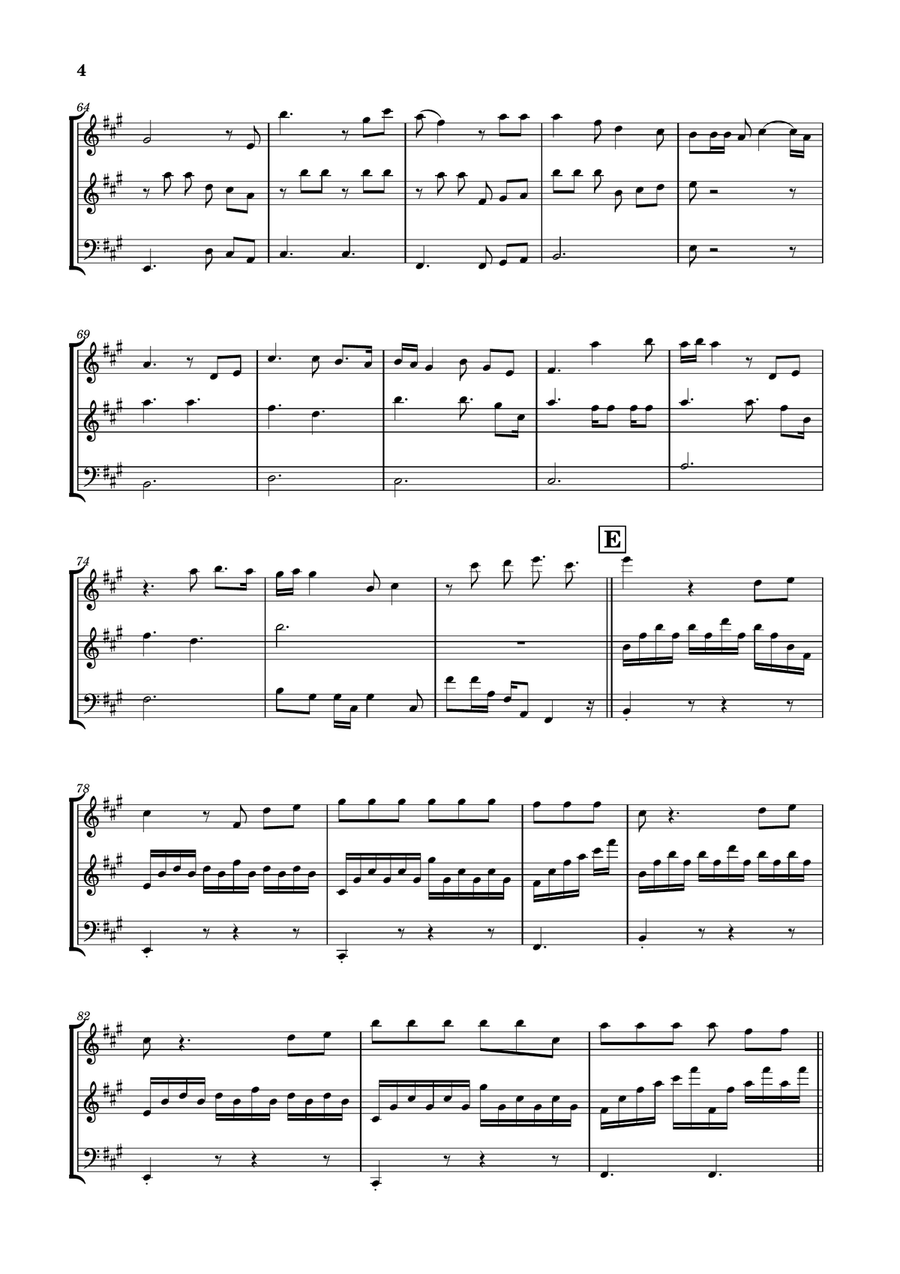 Die With A Smile String Trio scores gallery preview page 4