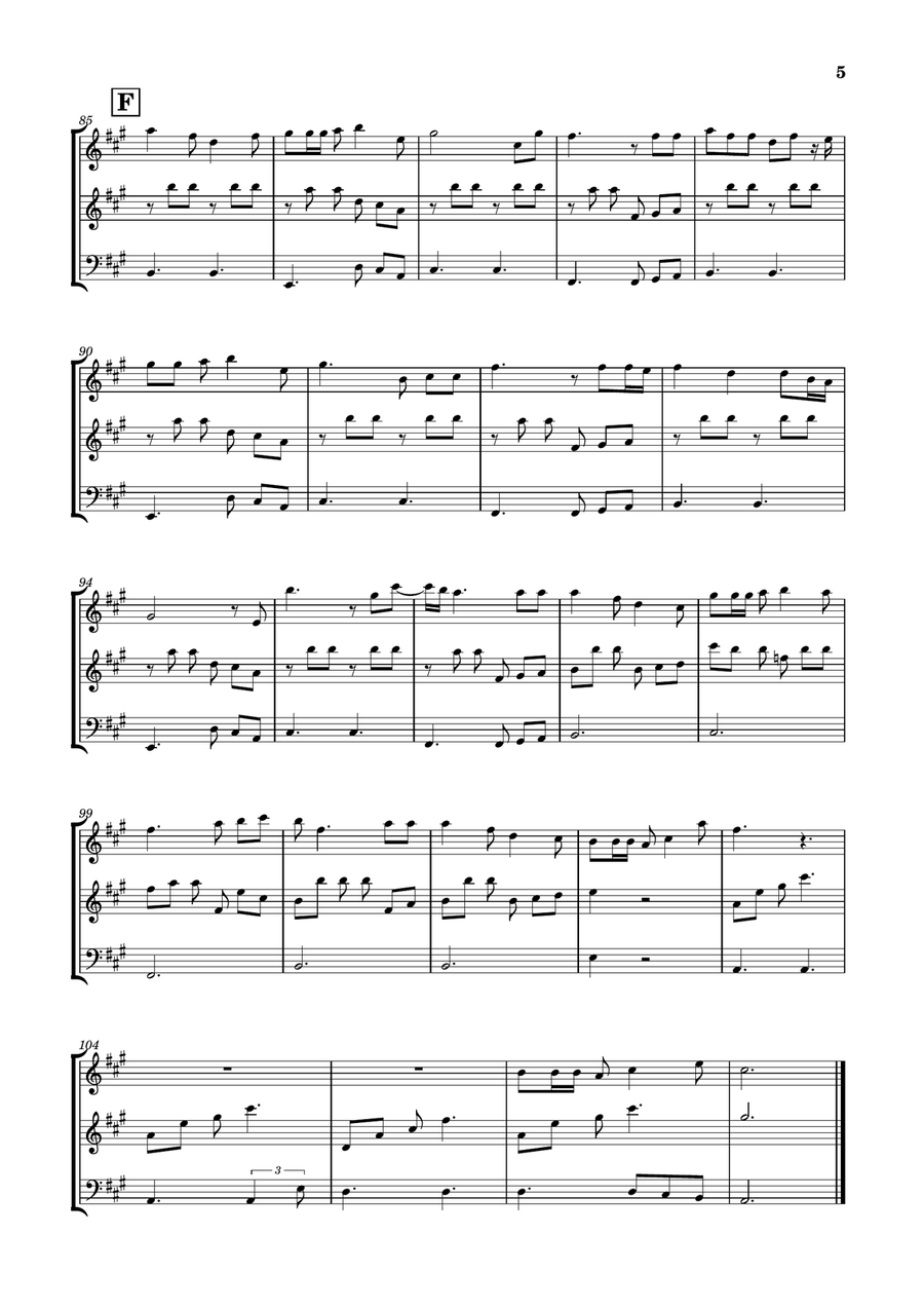 Die With A Smile String Trio scores gallery preview page 5
