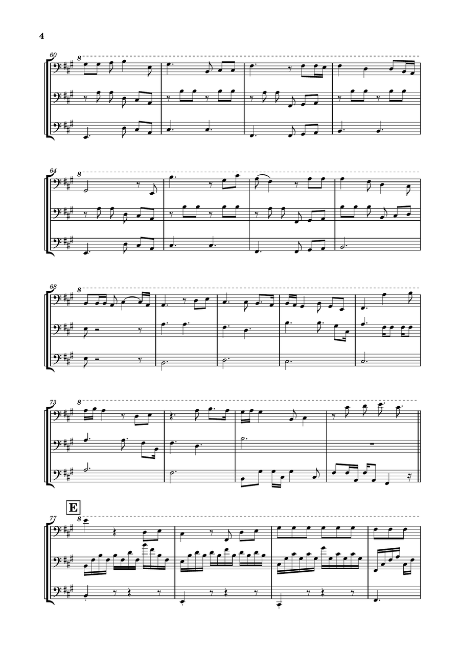 Die With A Smile String Trio scores gallery preview page 4