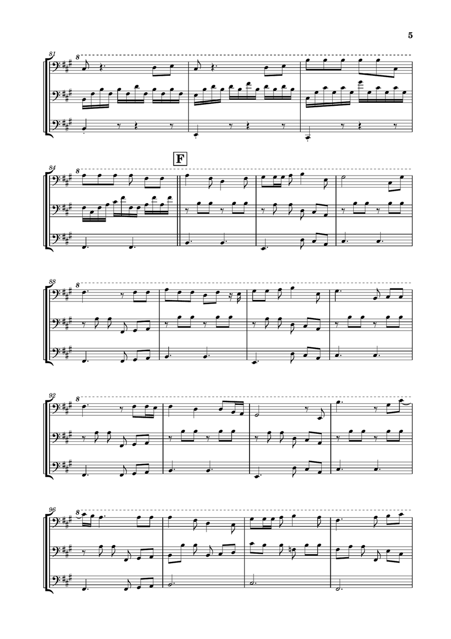 Die With A Smile String Trio scores gallery preview page 5
