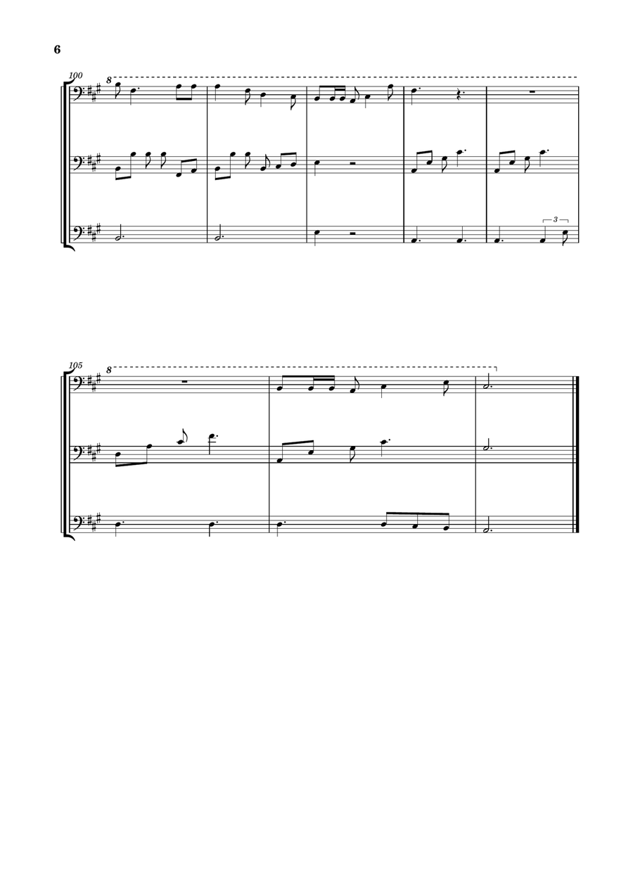 Die With A Smile String Trio scores gallery preview page 6