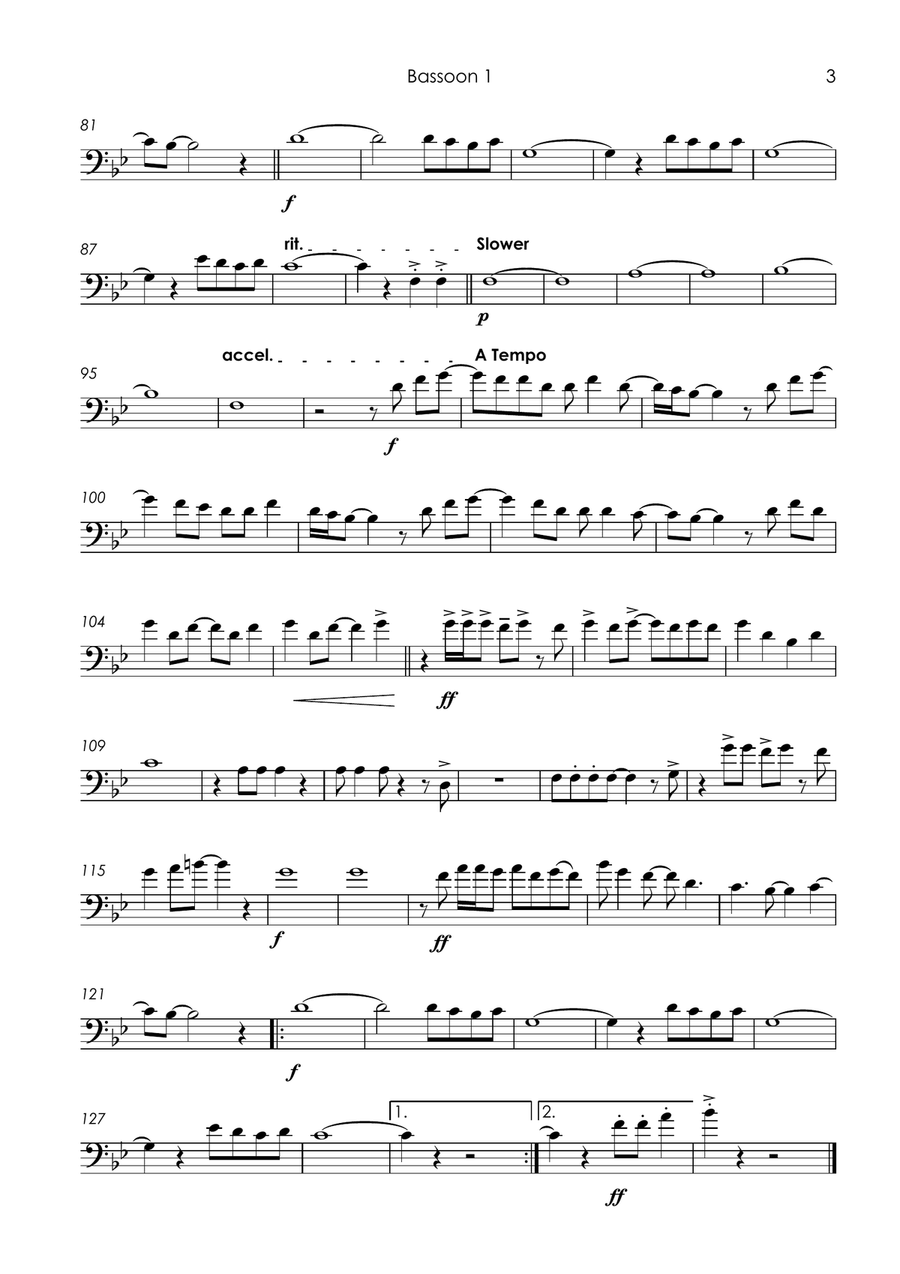 Crocodile Rock Crocodile Rock Bassoon Quartet scores gallery preview page 5