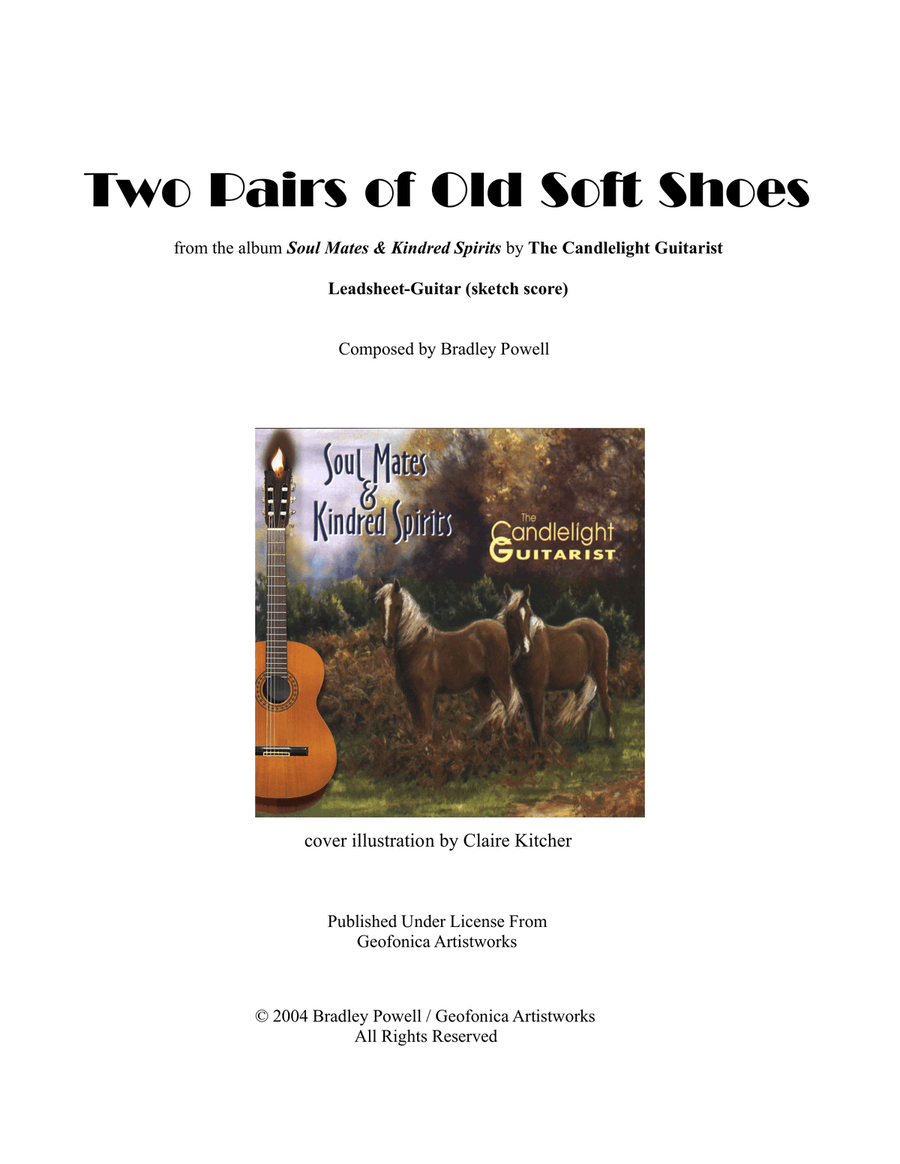 Two Pairs of Old Soft Shoes Piano scores gallery preview page 1