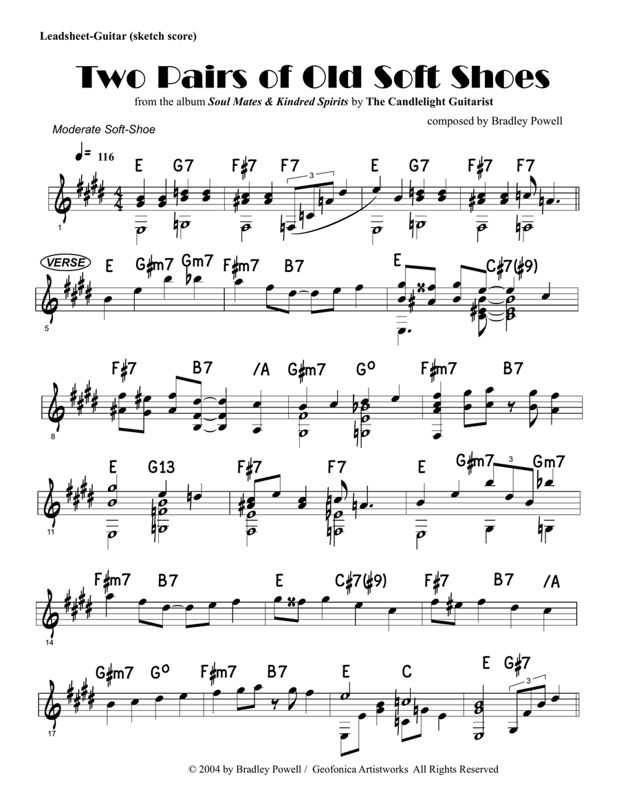 Two Pairs of Old Soft Shoes Piano scores gallery preview page 2